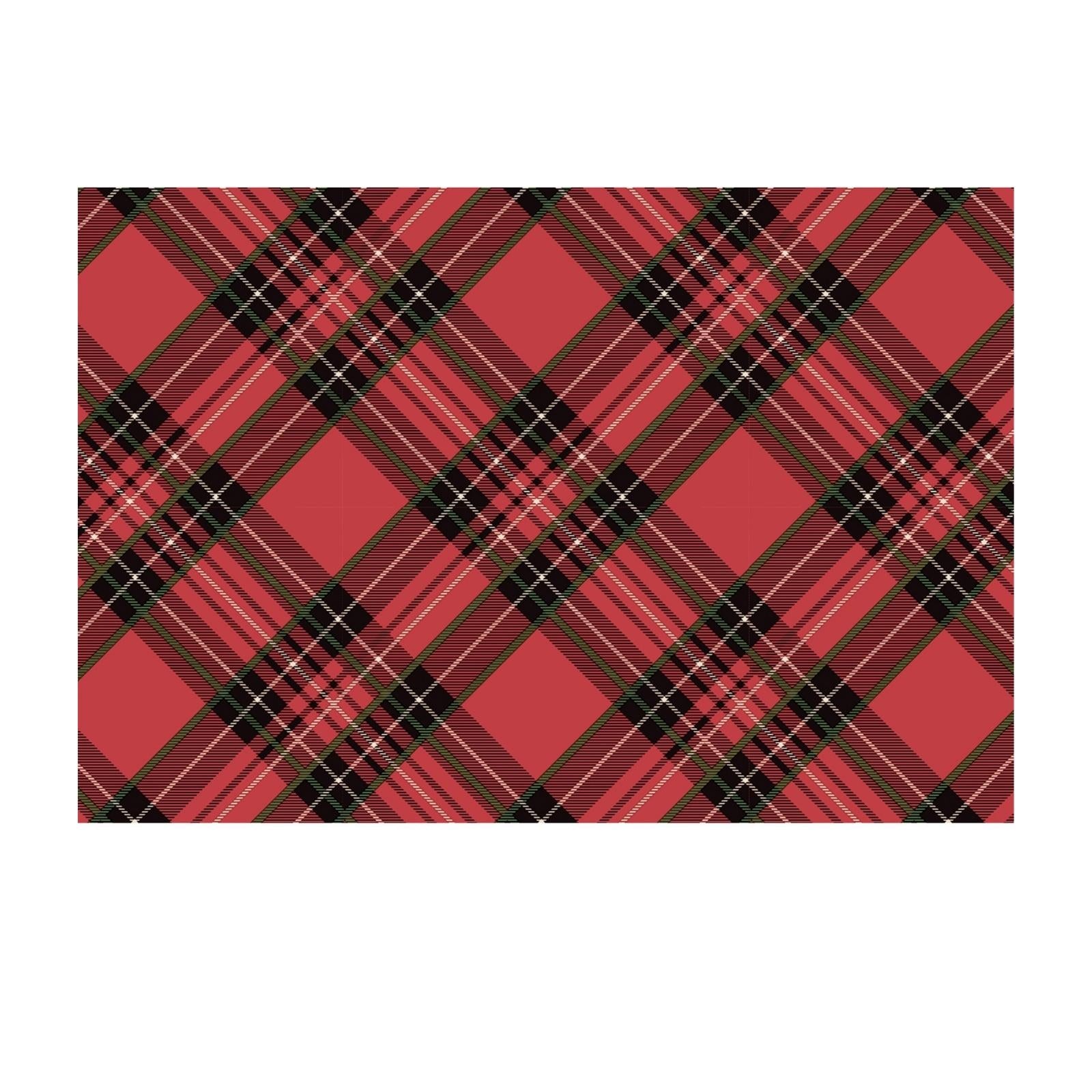 Red Plaid Placemat