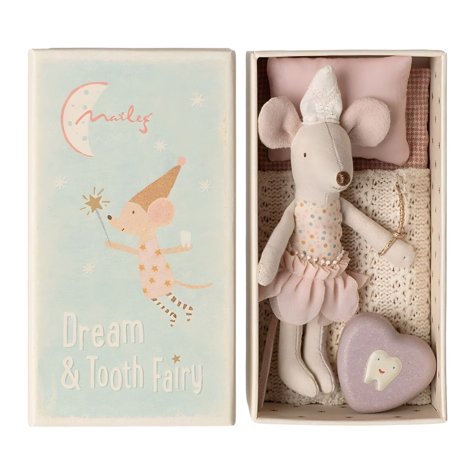 Tooth fairy mouse Little sister in matchbox