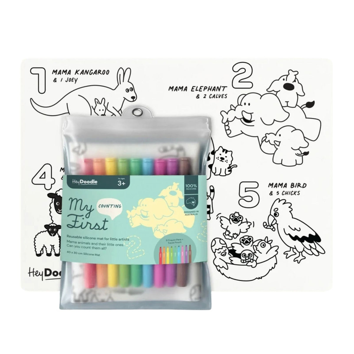 My First Counting Coloring & Doodle Mat