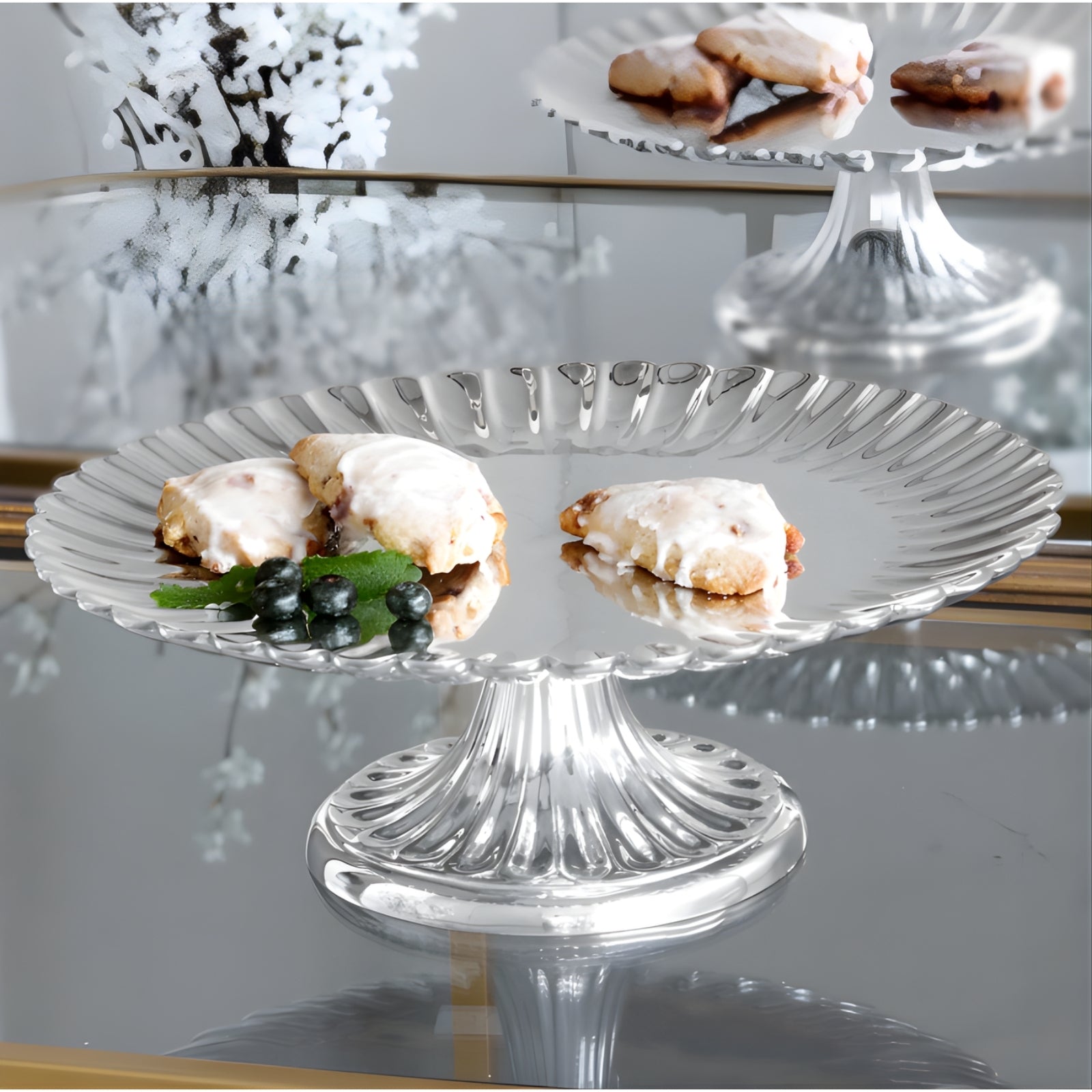 VINTAGE Vienna Pedestal Cake Plate