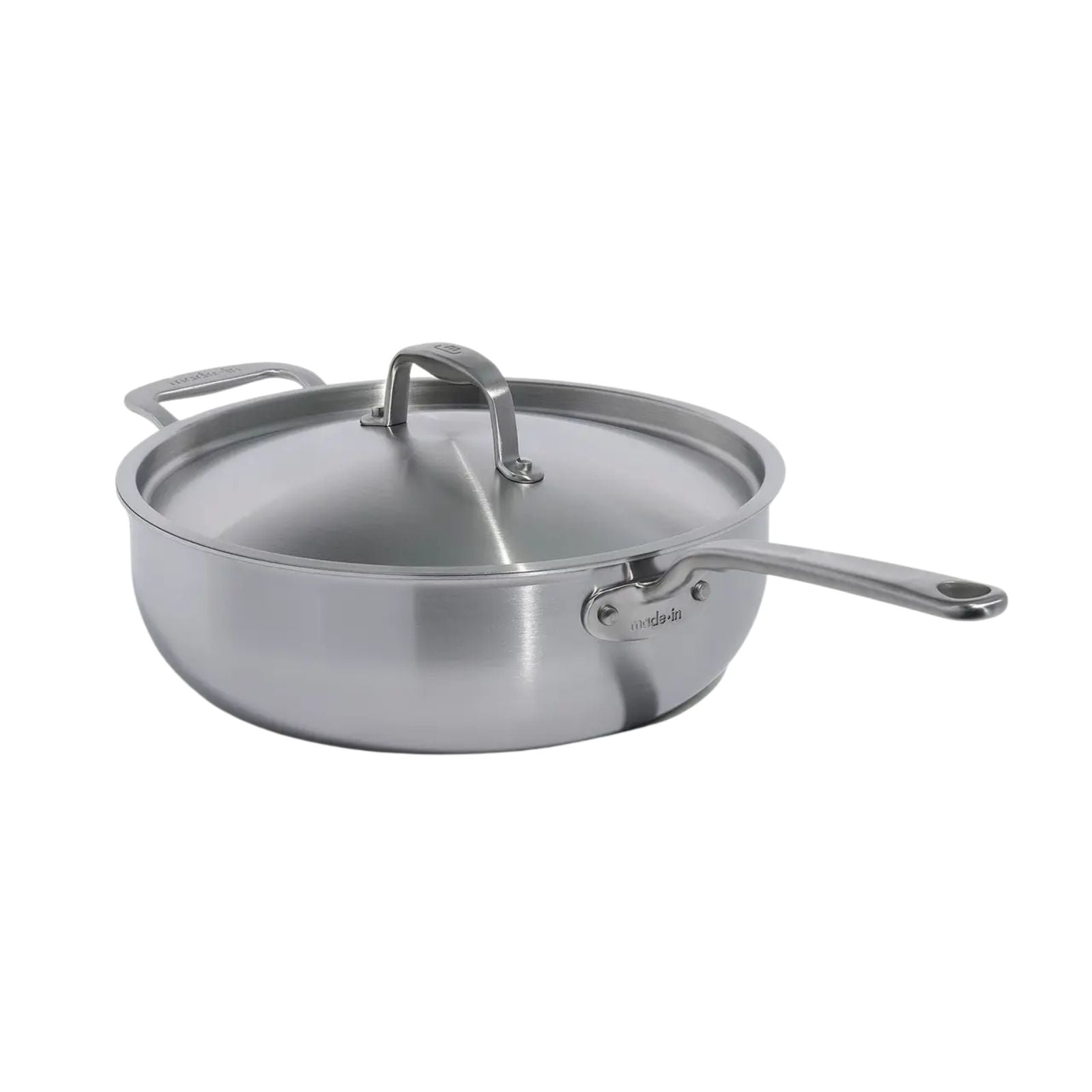 Stainless Clad 5 qt. Saucier with Lid