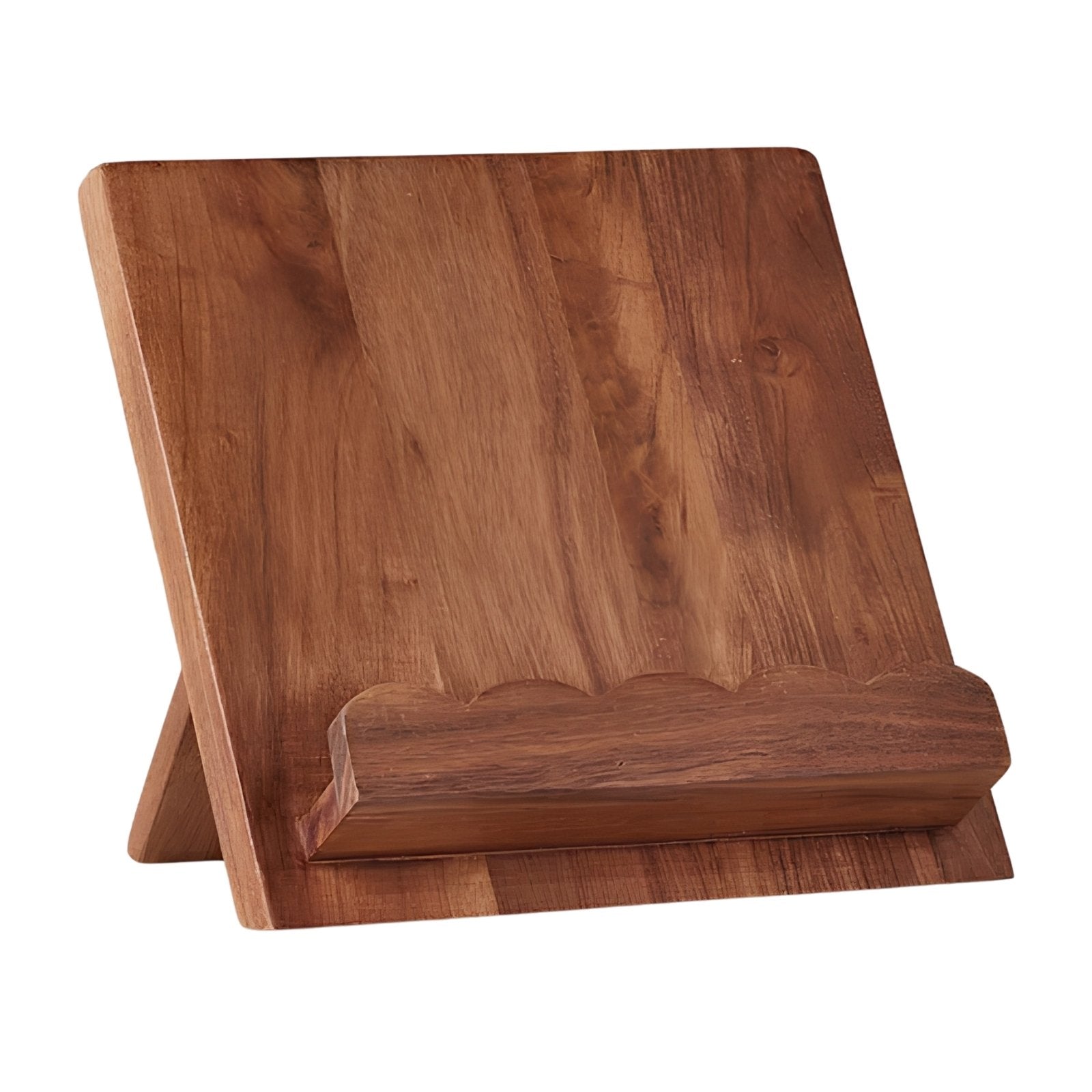 Scalloped Book Stand Natural