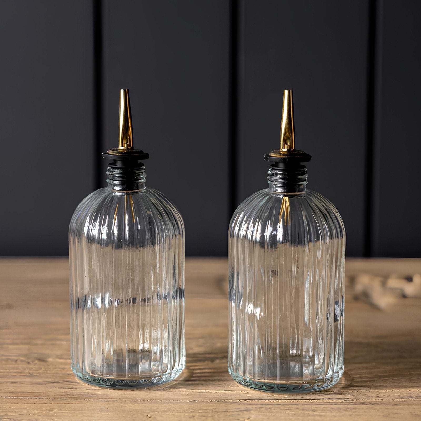 Scallop Glass Bottle