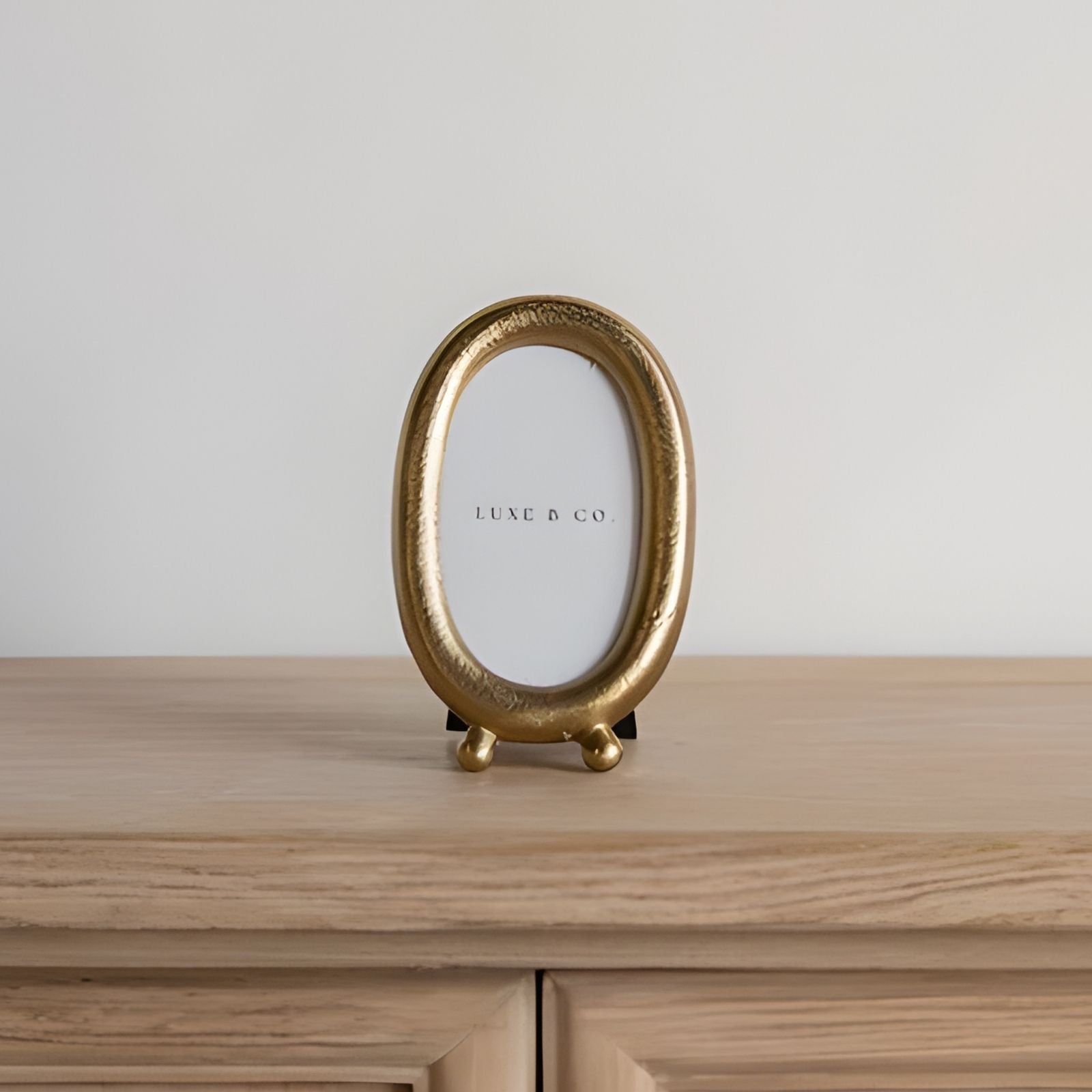 Brushed Brass Photo Frame Oval