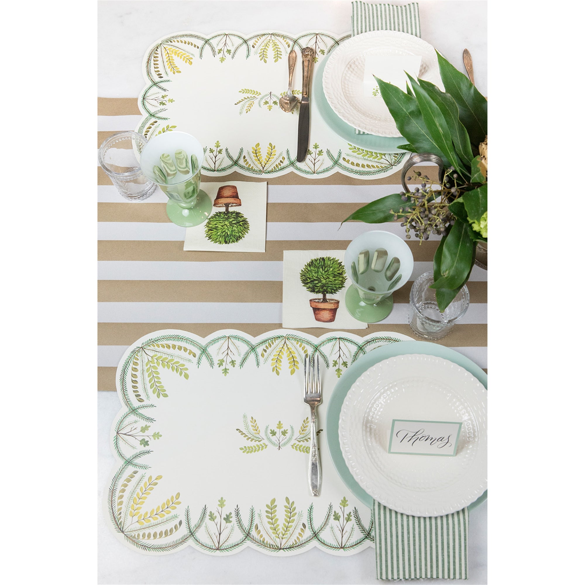 Kraft White Classic Stripe Runner