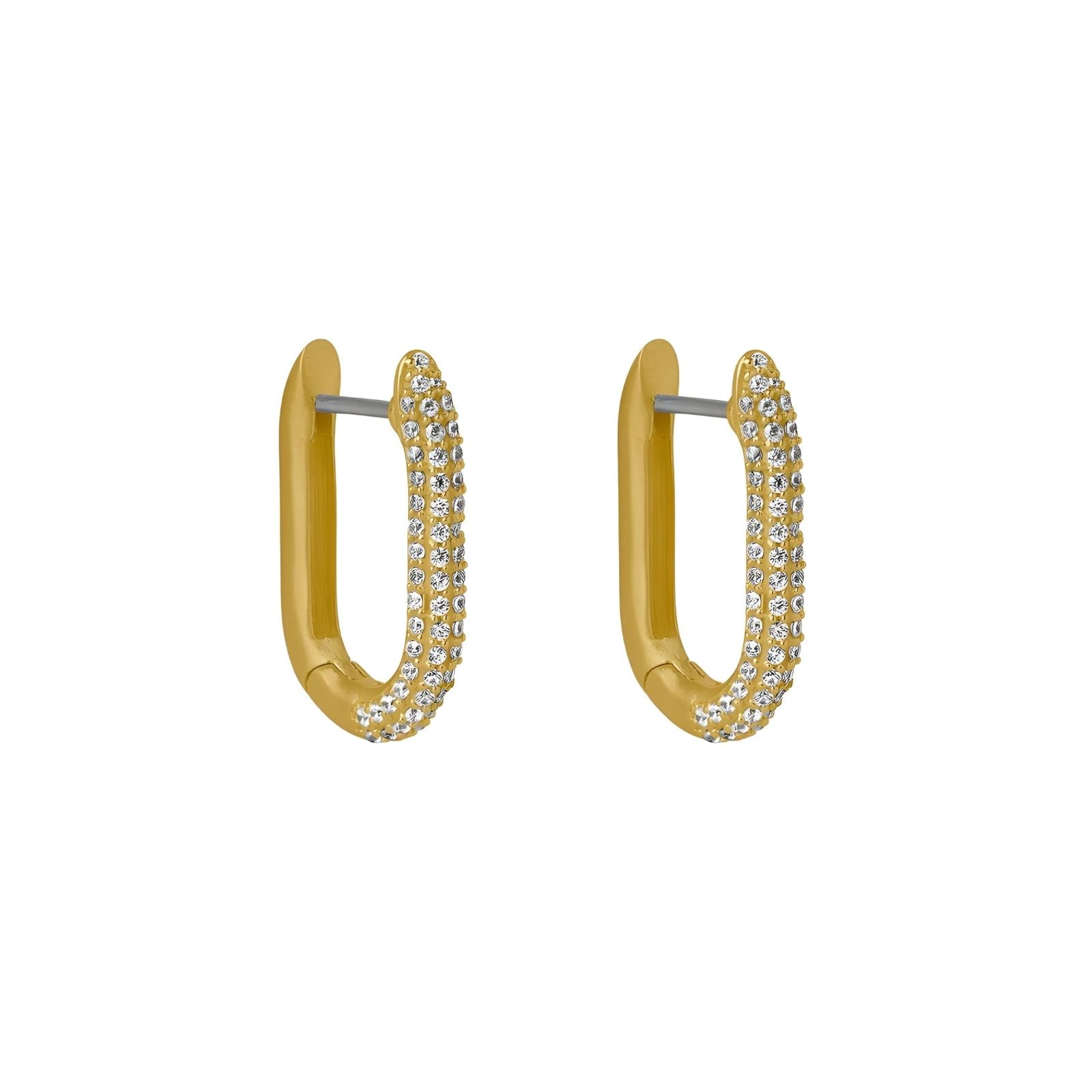 Juliette Pavé Huggie Hoop Earrings
