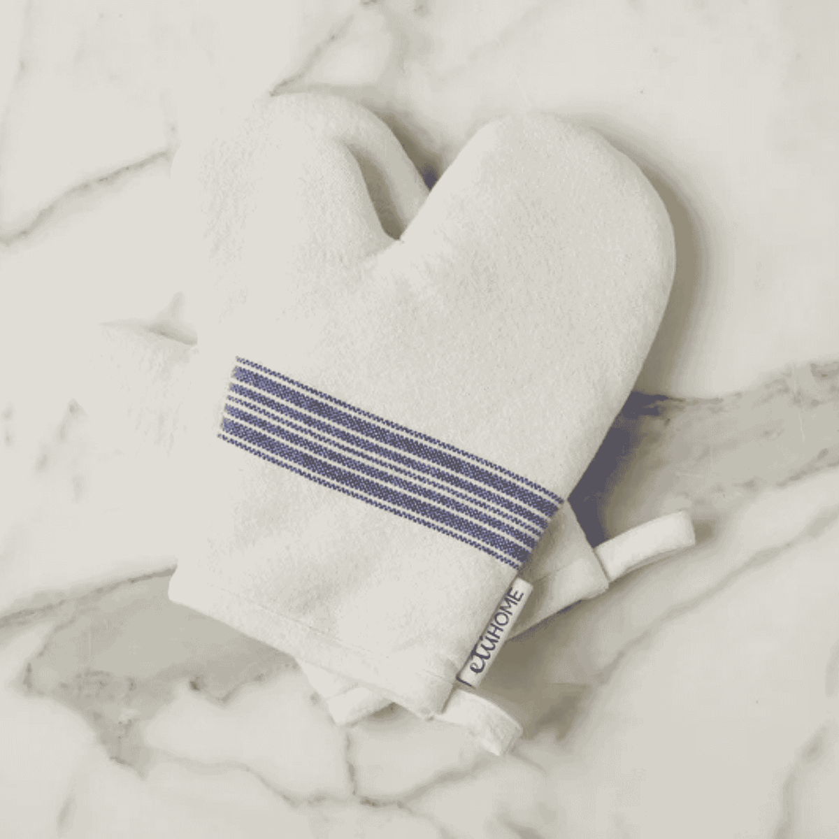 Oven Mitt Blue Stripe Set of 2