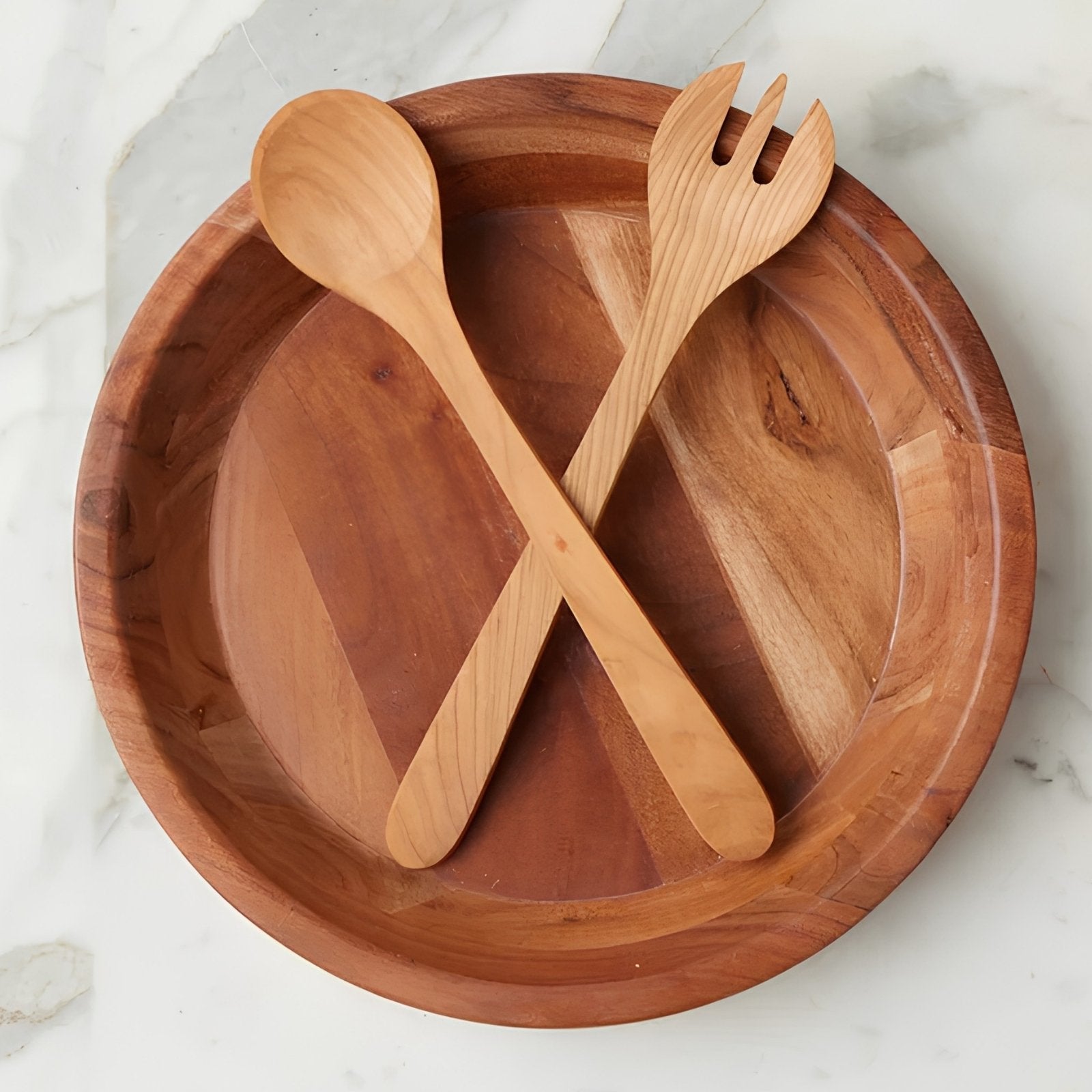 Mediterranean Salad Servers Cherrywood