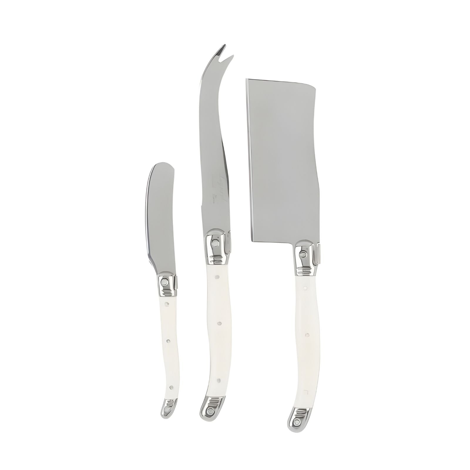 Laguiole Cheese Knife Set of 3, Faux Ivory