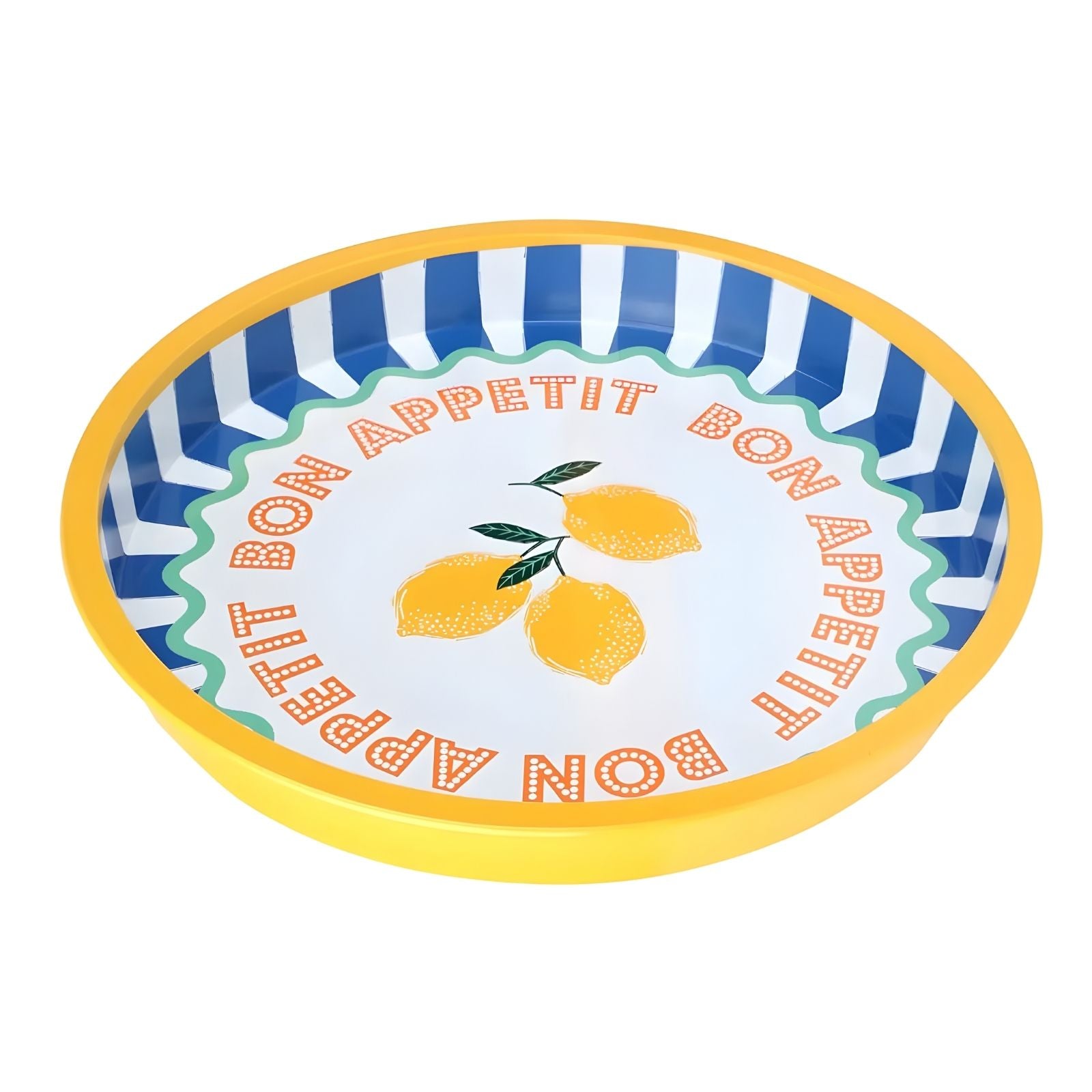 Bon Appetit Tin Tray - Lemon