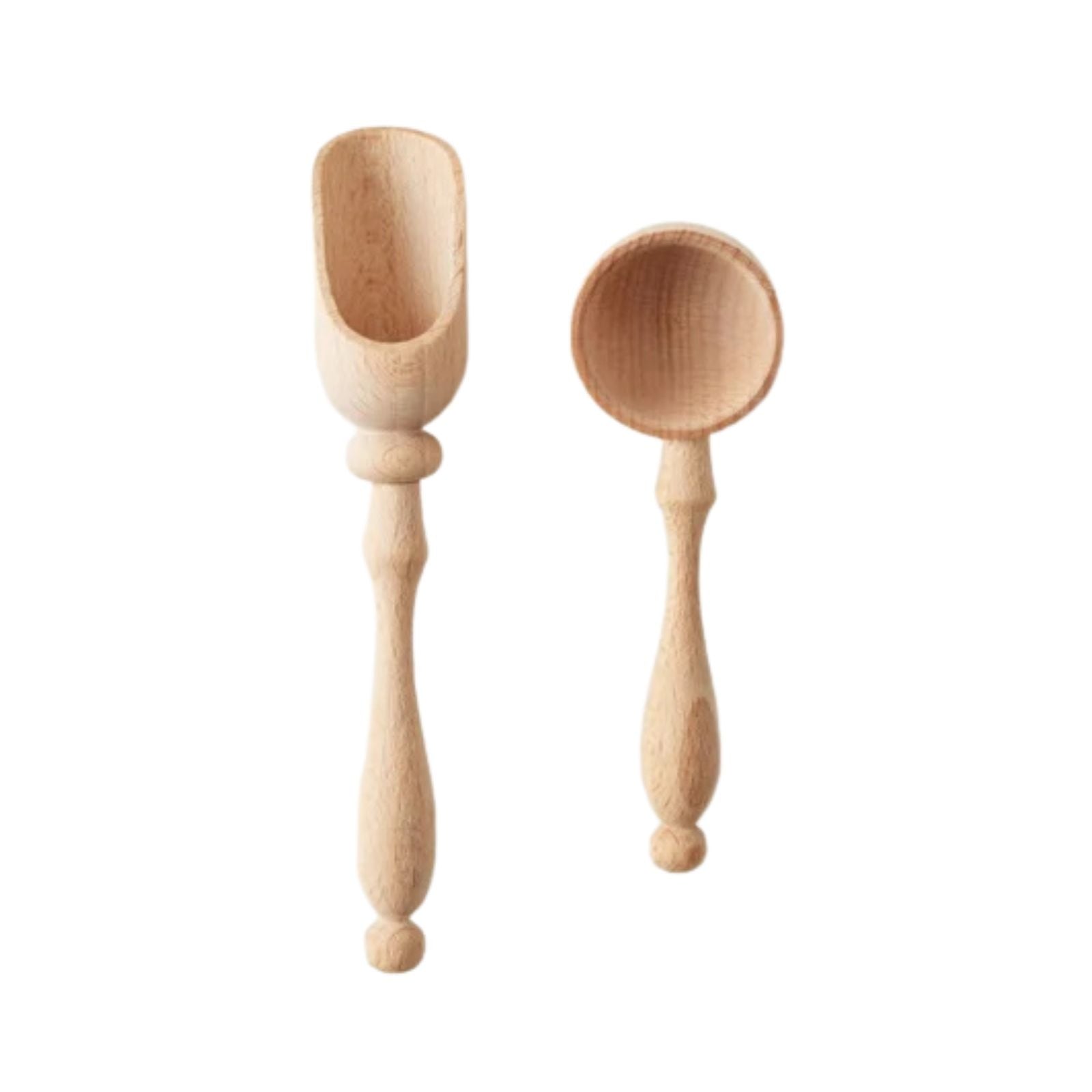 Beechwood Salt and Sugar Spoon Set