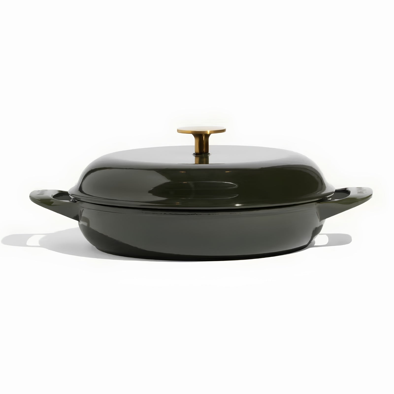 Enameled Cast Iron 3.5QT Braiser - WIllow Green