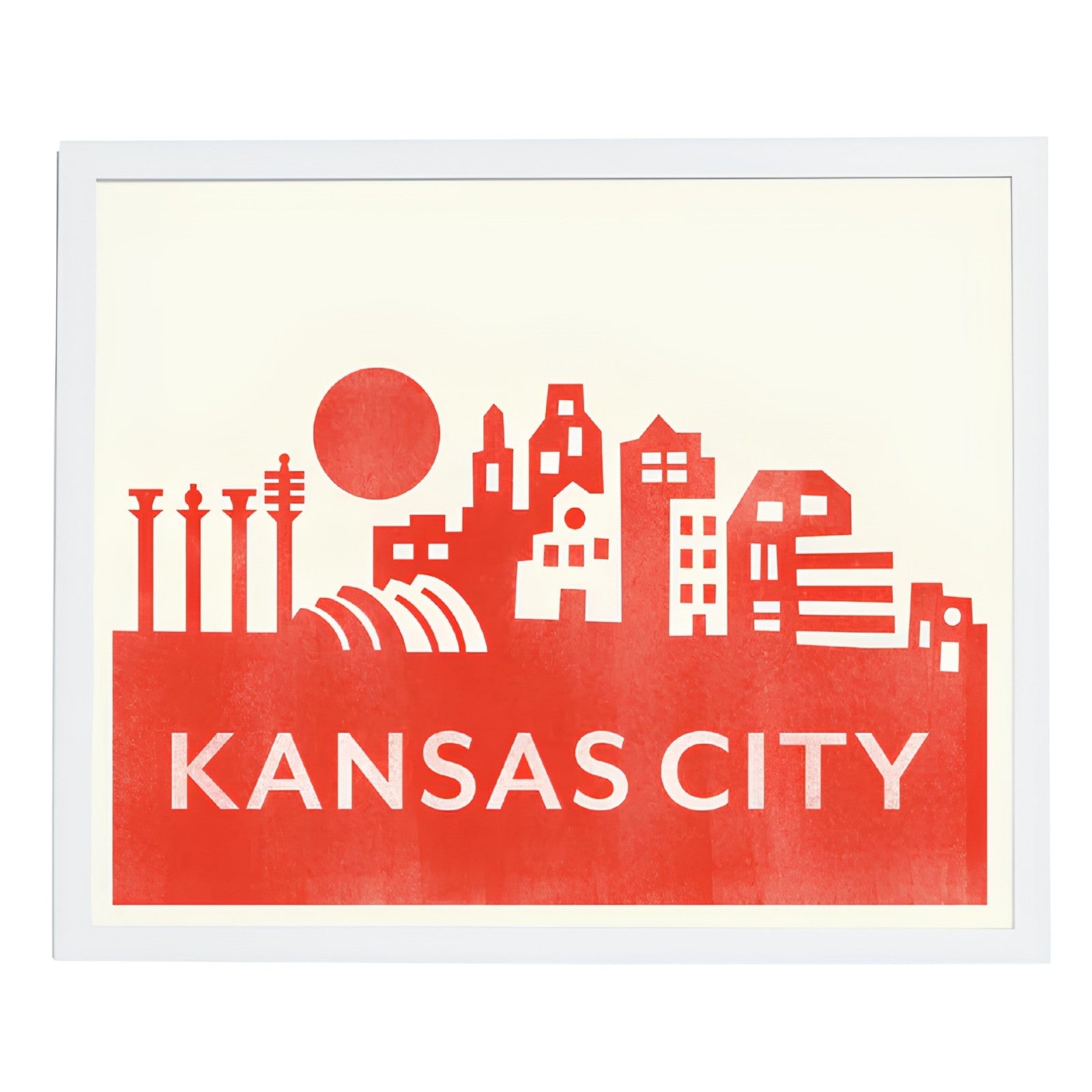 Kansas City Skyline Print 8x10