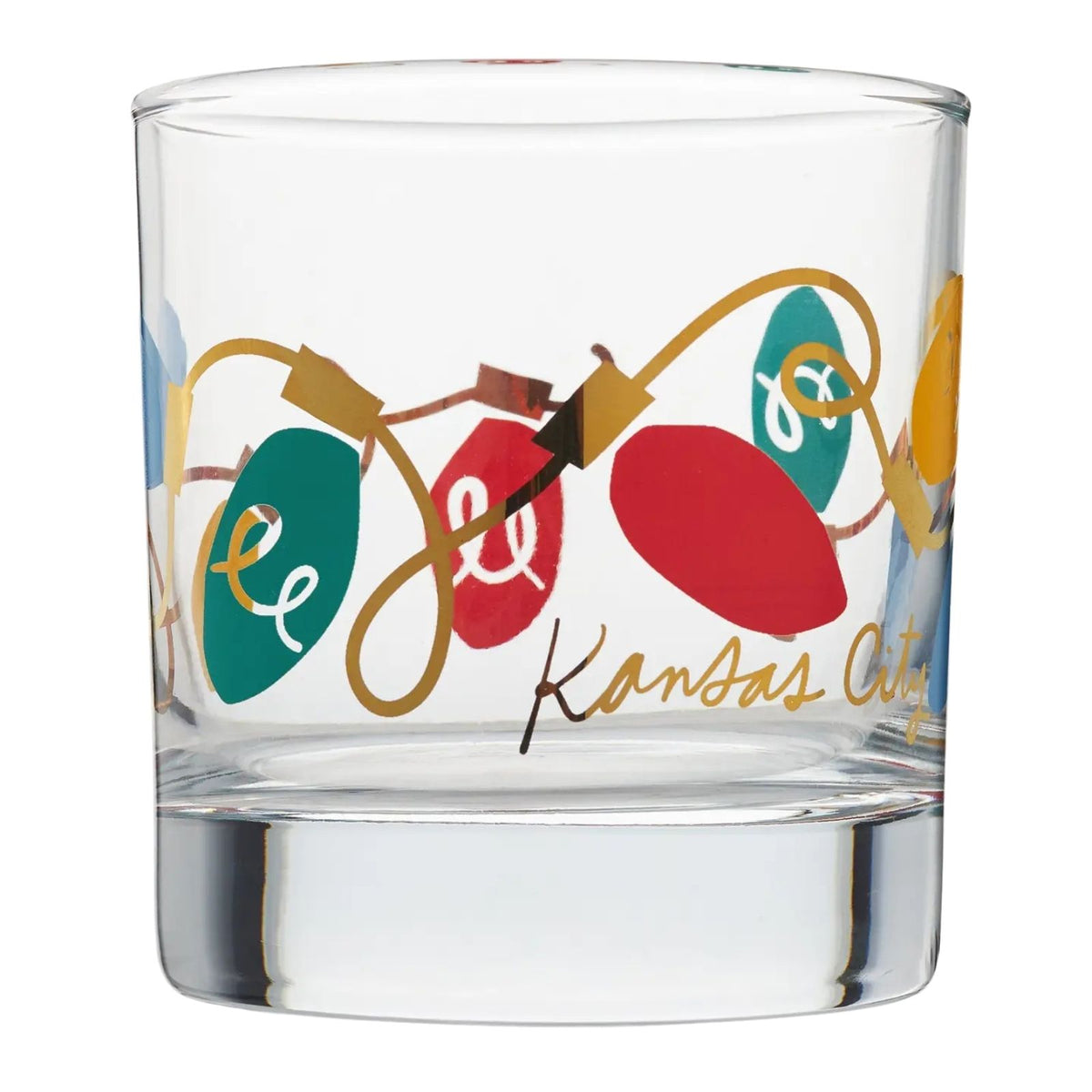 Kansas City String Lights Cocktail Glass
