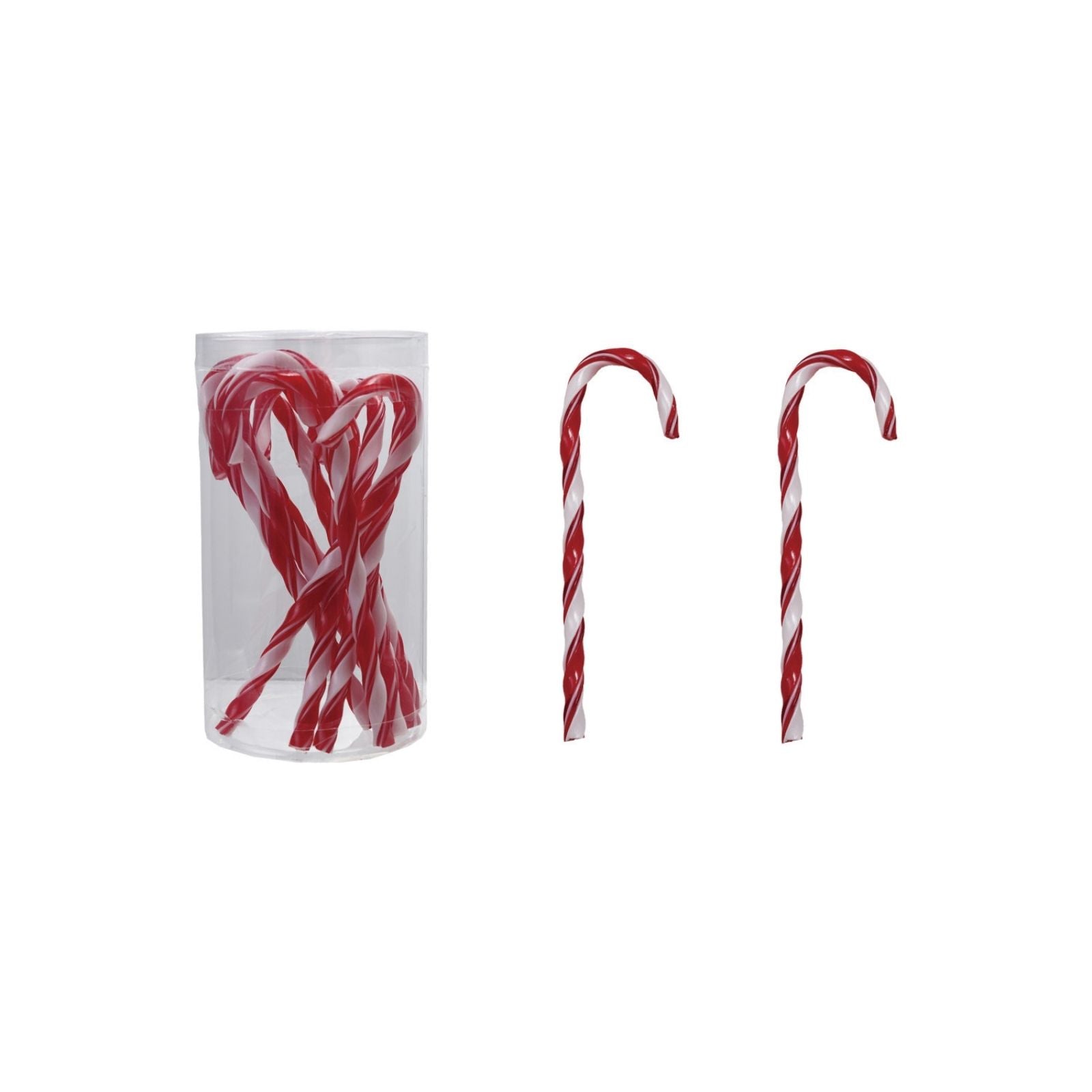Plastic Candy Cane Drink Stirrers Set of 10