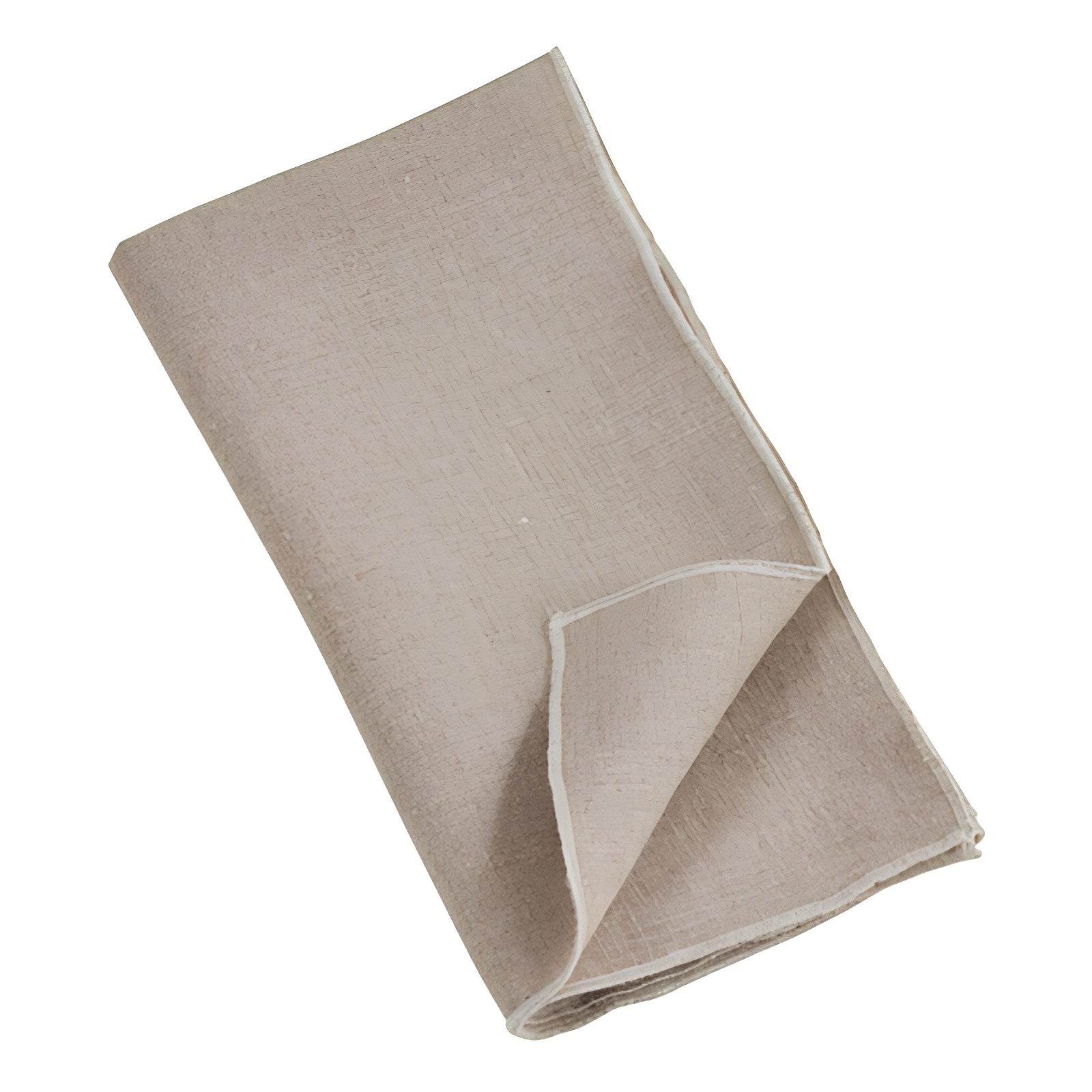 Stonewashed Stitch Border Napkin Natural