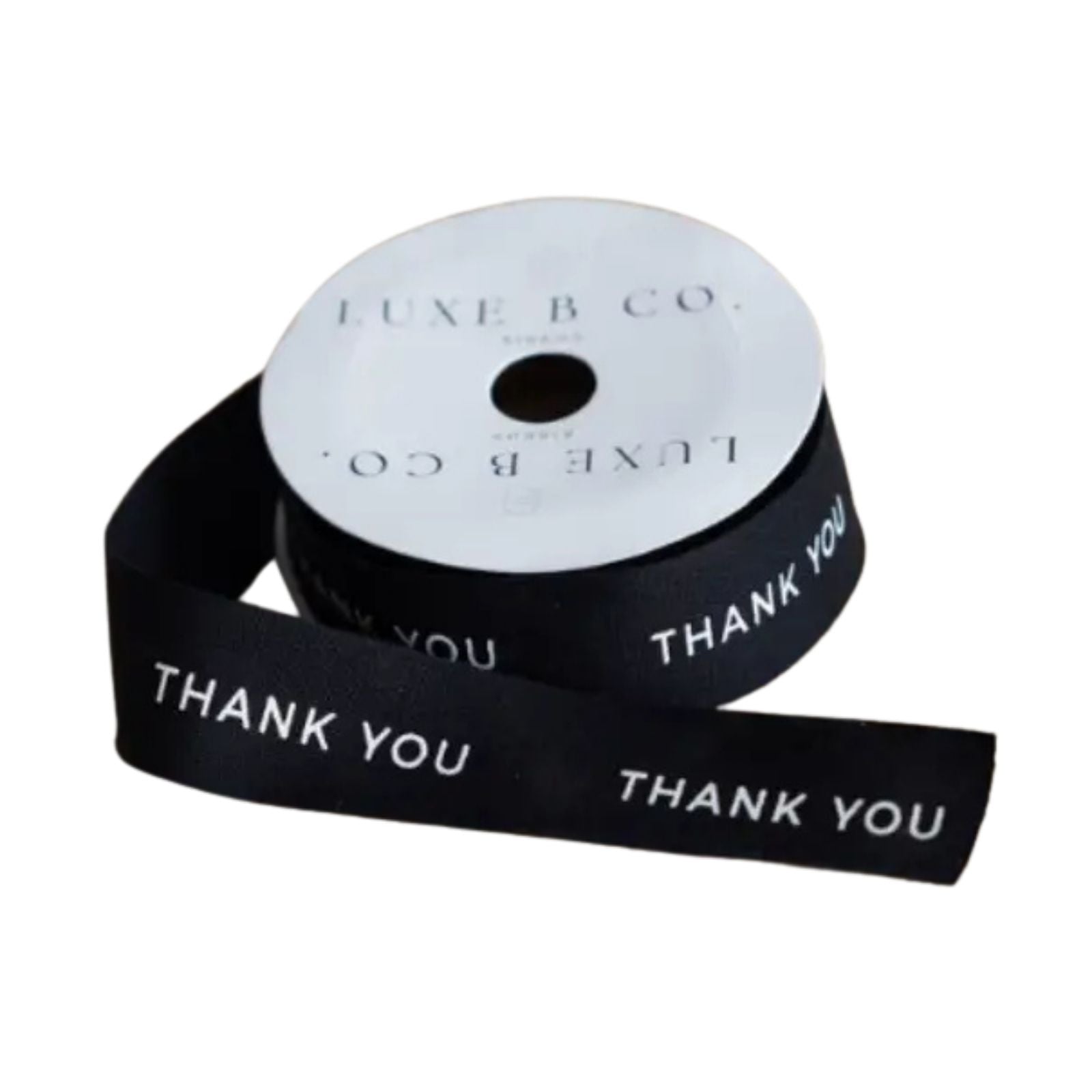 Thank You Ribbon Black Medium