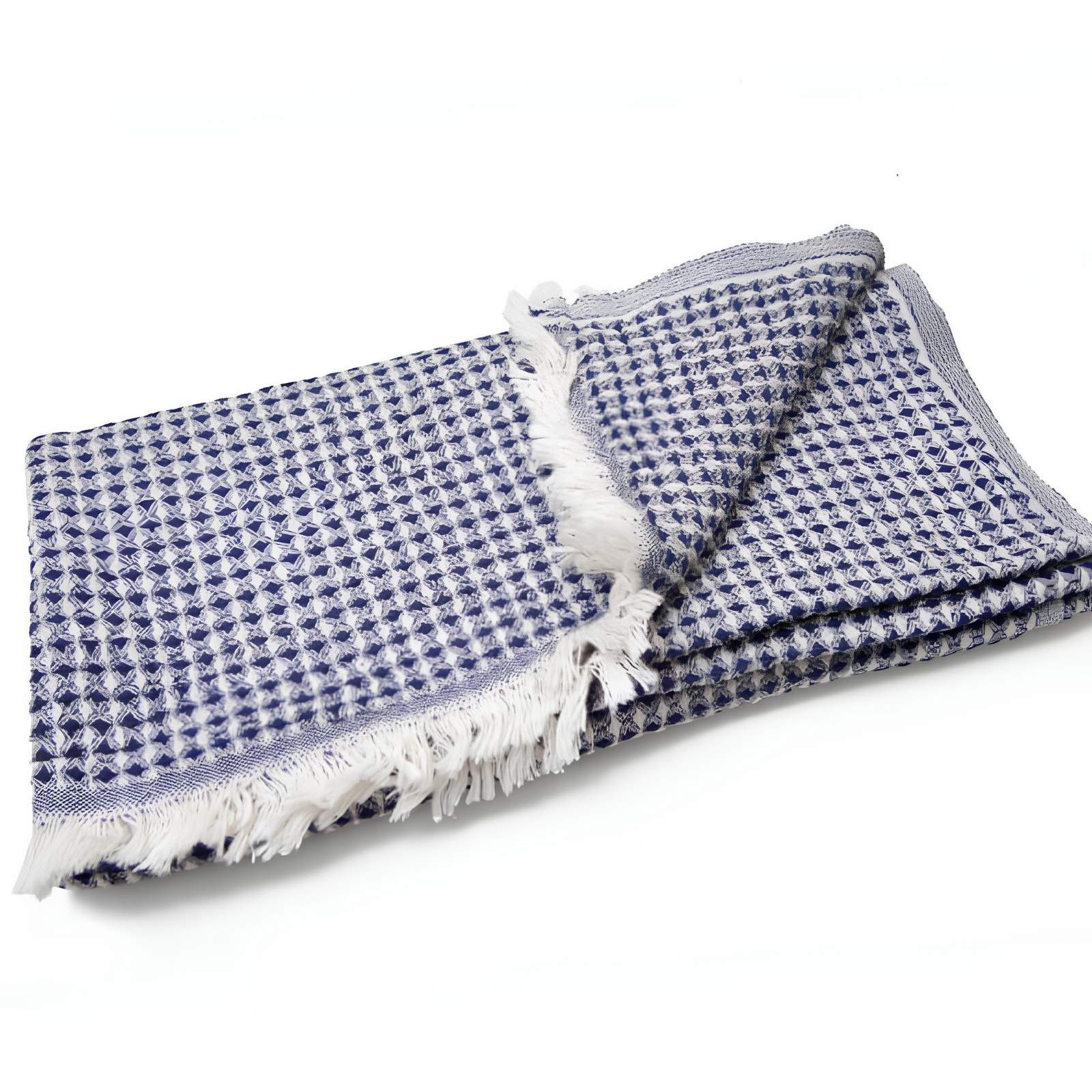 Super Soft Waffle Turkish Towel - Navy