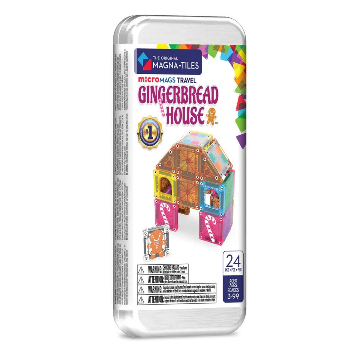 Magna-Tiles Gingerbread House 24-Piece Travel Set