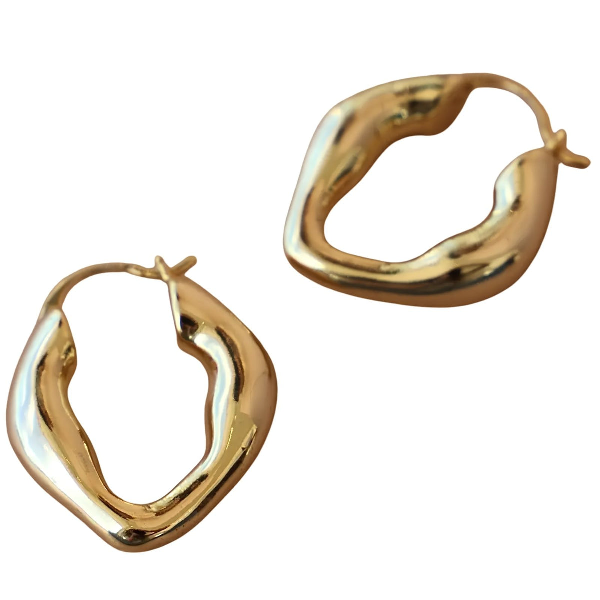 Organic Gold Hoops