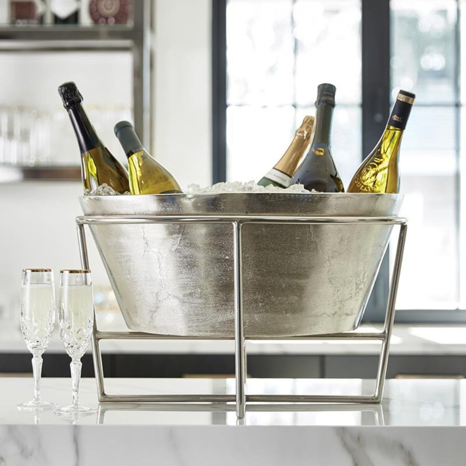 Large Aluminum Wine Bucket