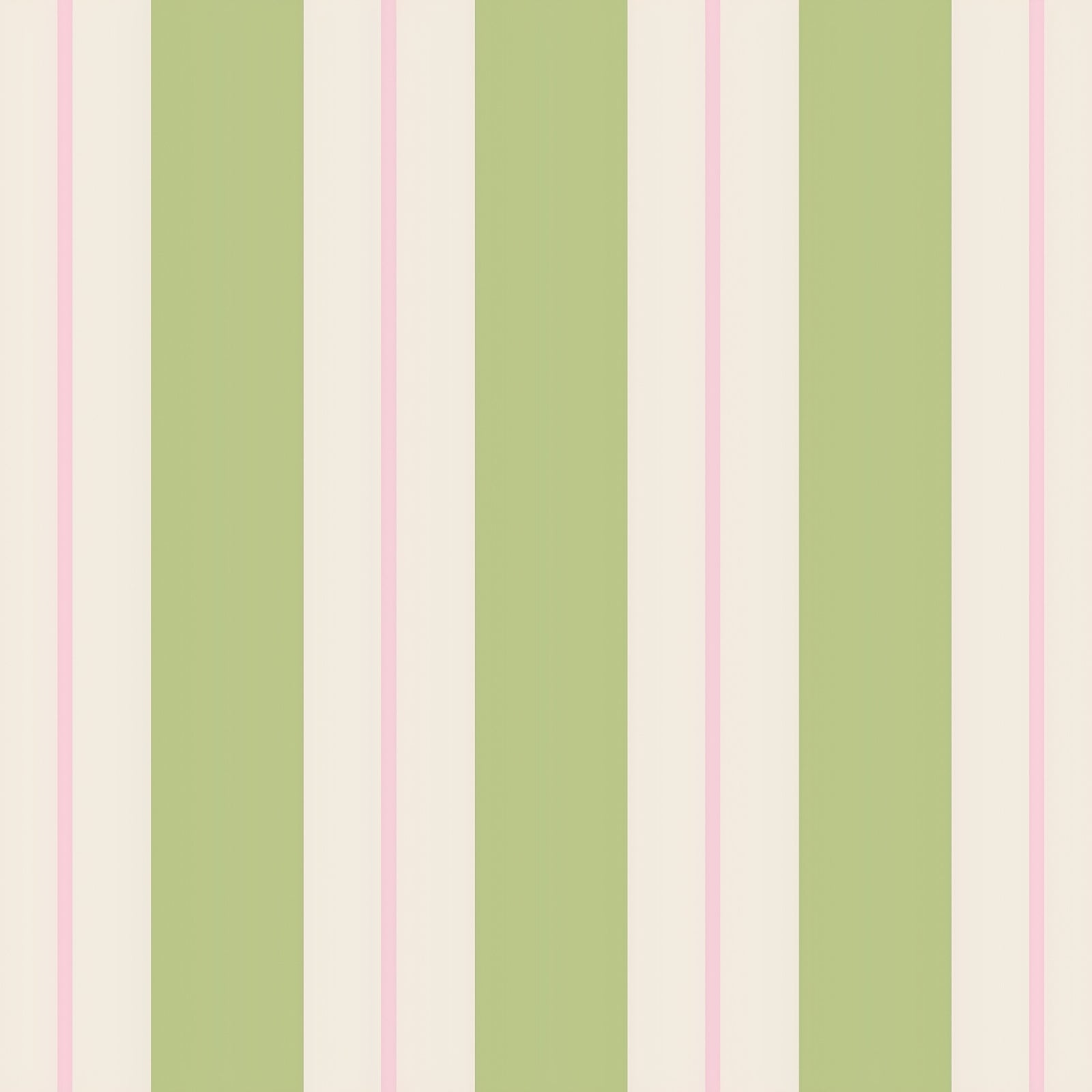 Green & Pink Awning Stripe Cocktail  Napkin