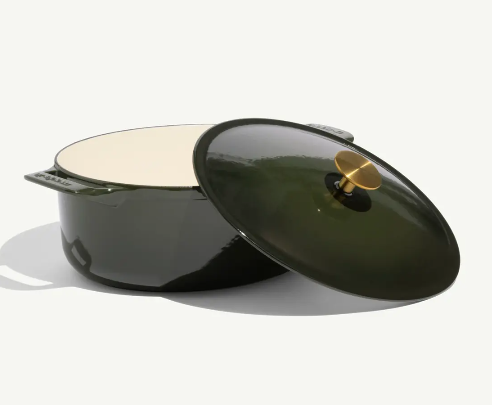 Enameled Cast Iron 7.5 qt. Oval Dutch Oven - Willow Green