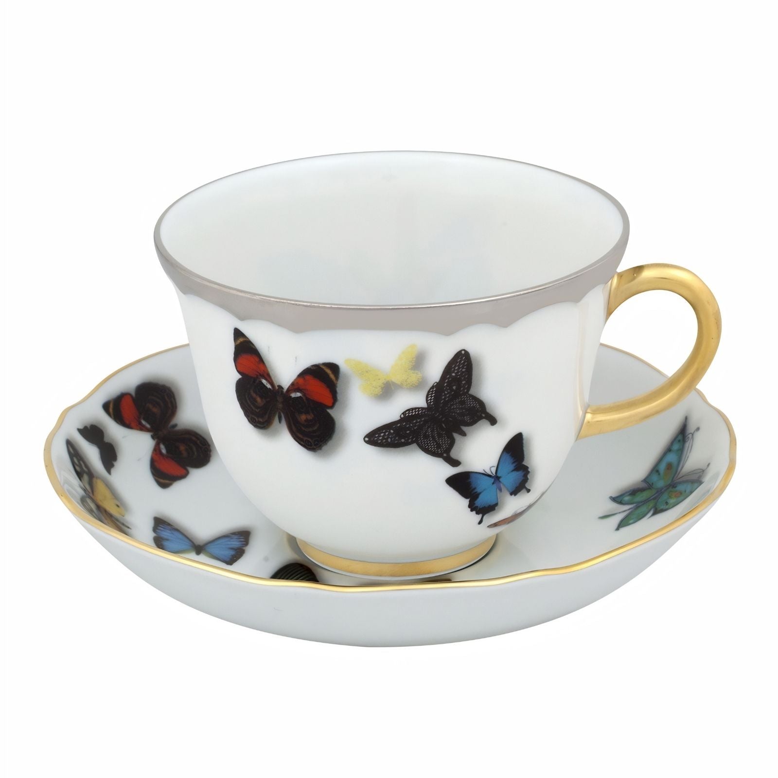 Butterfly Parade Tea Cup and Saucer