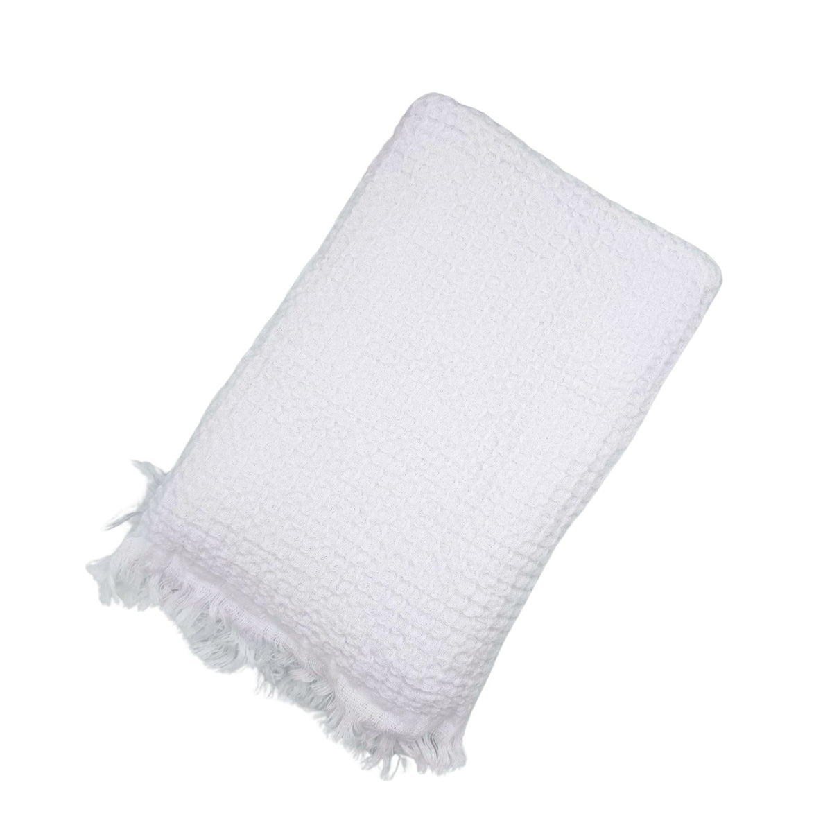 Waffle Weave Turkish Towel - White