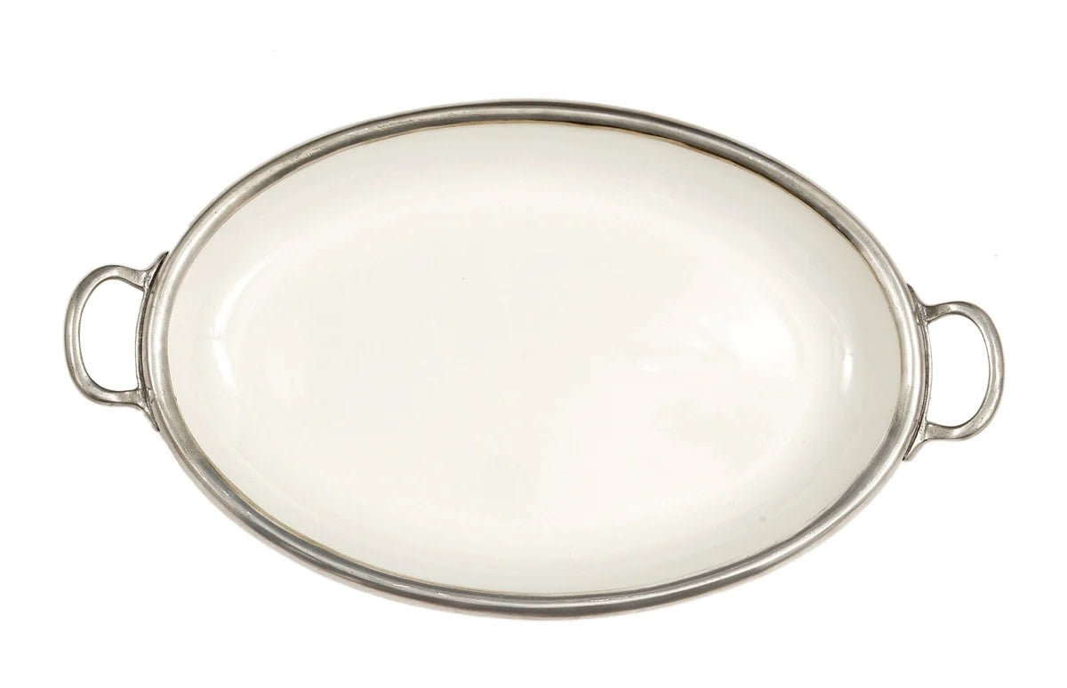 Tuscan Oval Tray with Handles