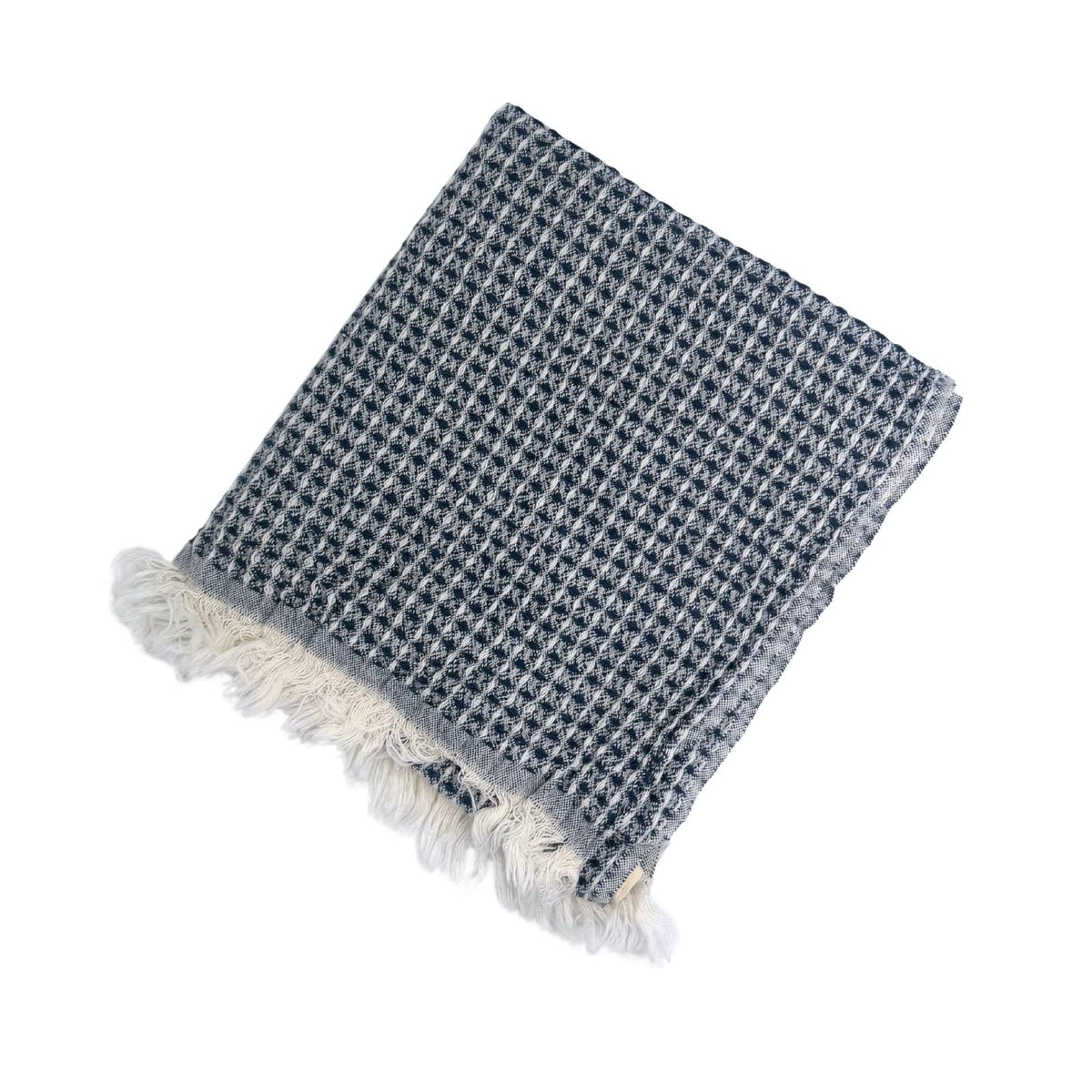 Waffle Weave Mini Turkish Towel - Navy