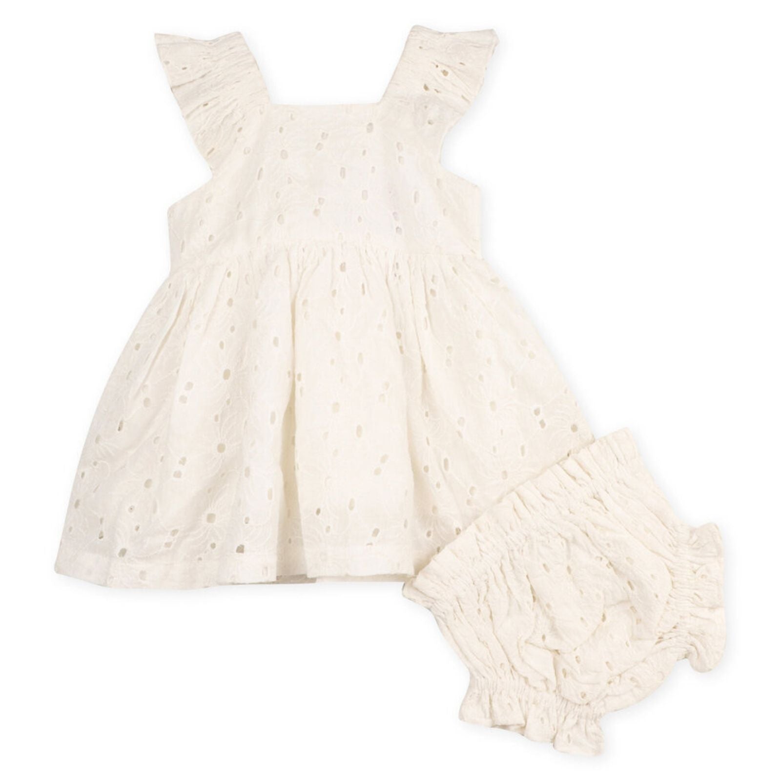 Lily Schiffli Eyelet Dress Bloomer Set 3-6M