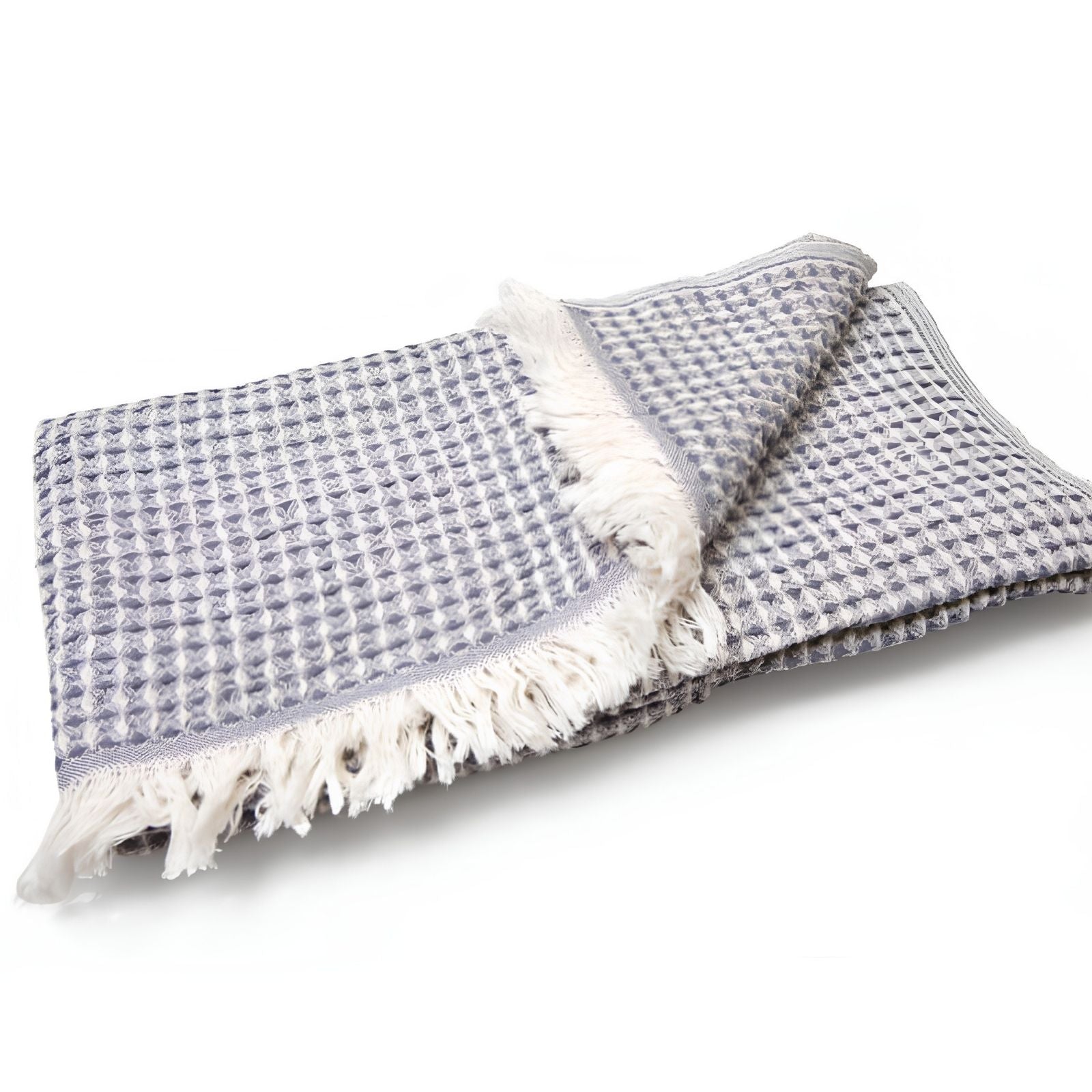 Super Soft Waffle Turkish Towel - Dark Grey