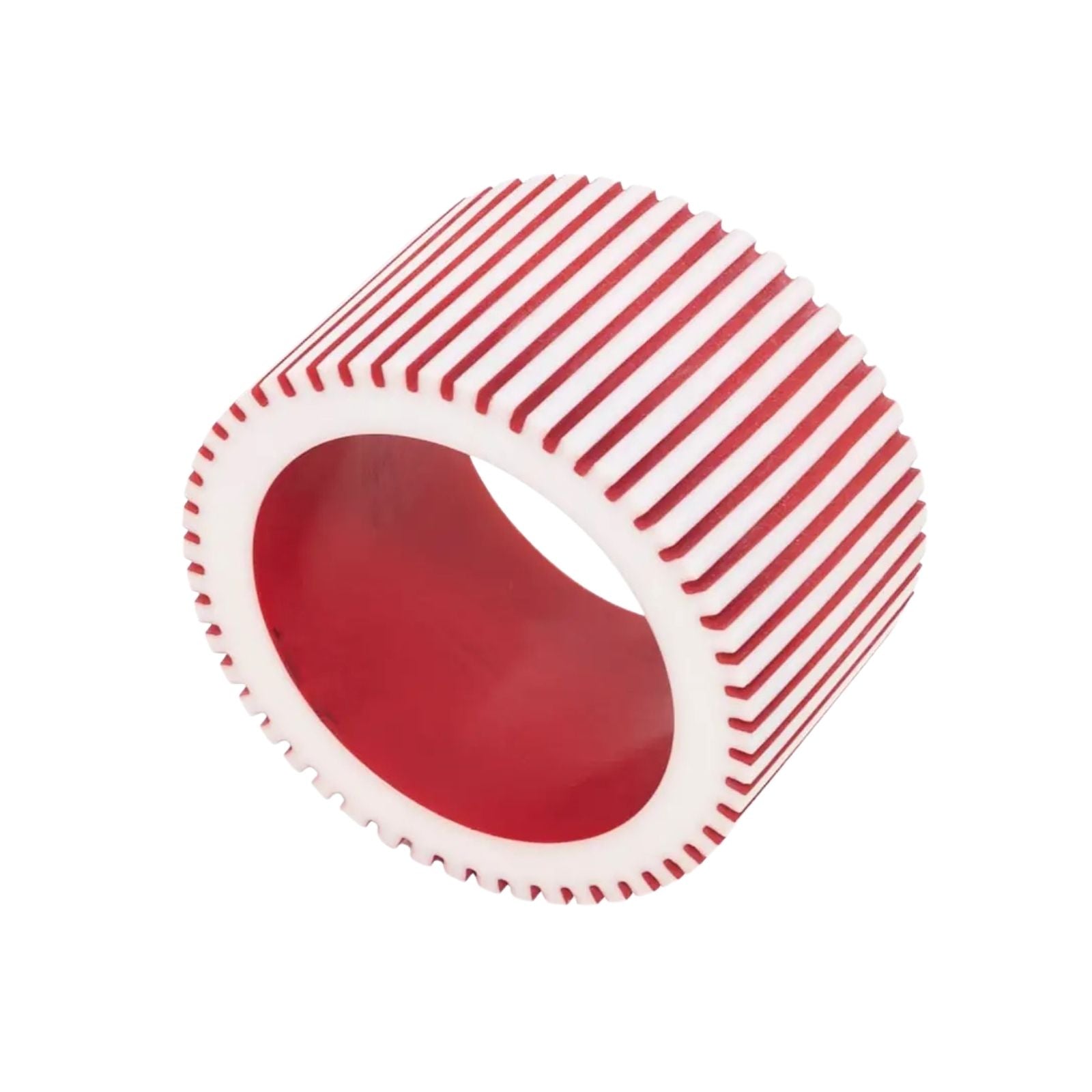 Ribbed Napkin Ring - Red