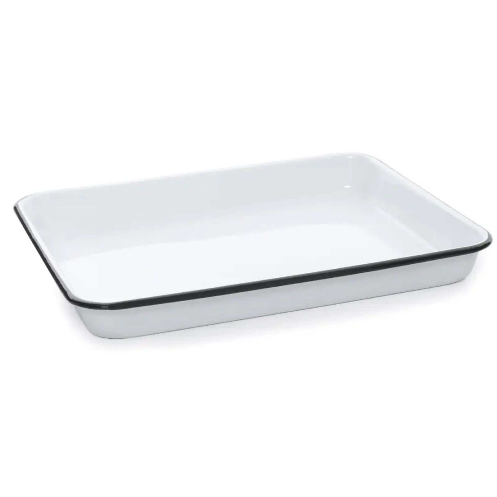 Small Rectangle Tray - Black Rim