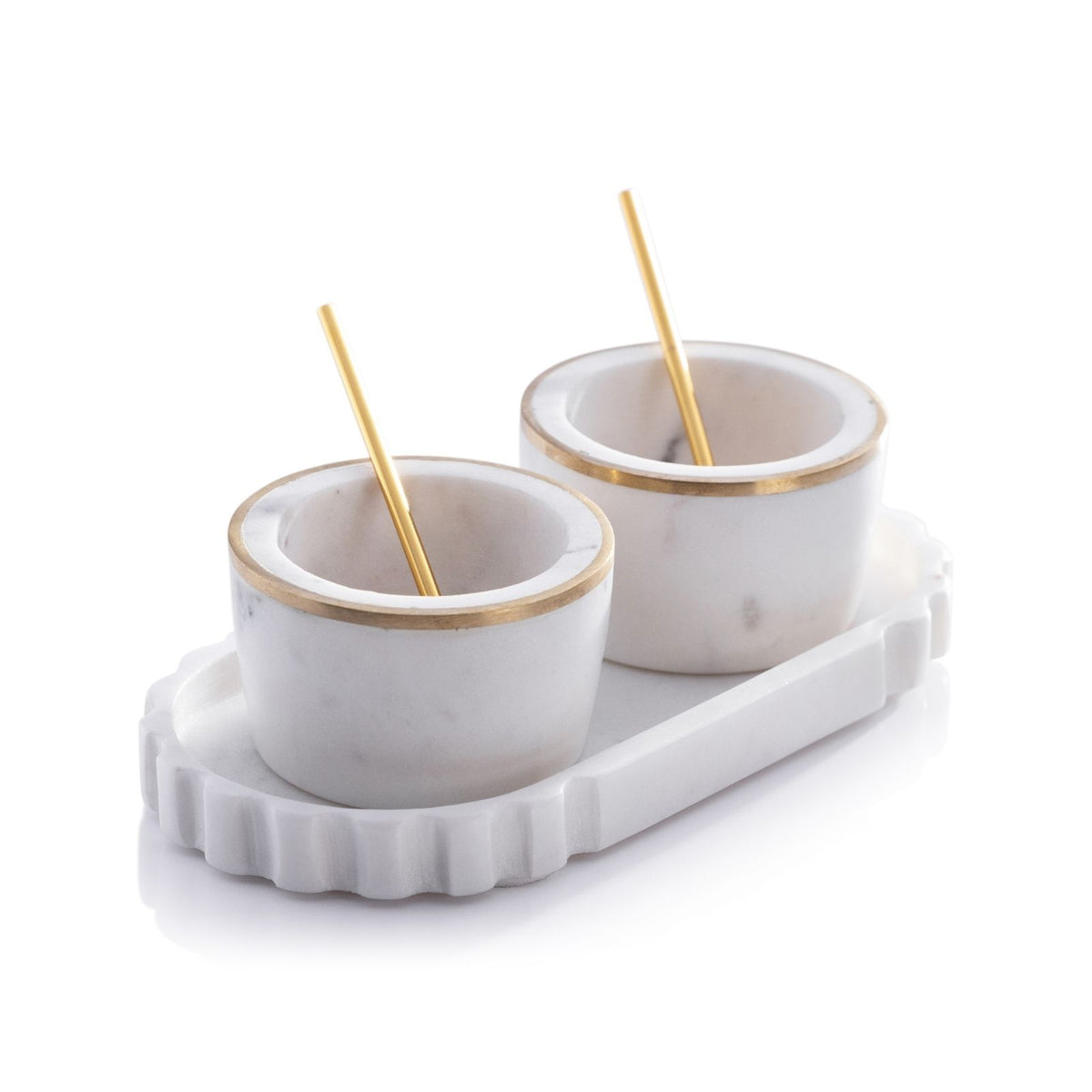 Marble Condiment Set
