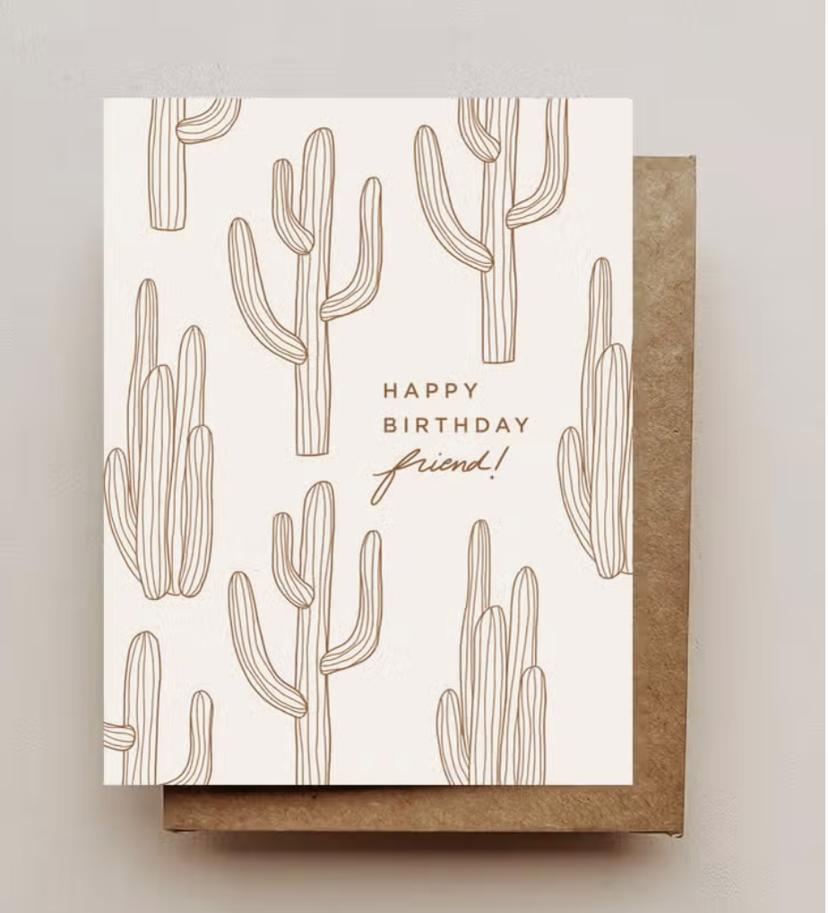 Cactus Birthday Card