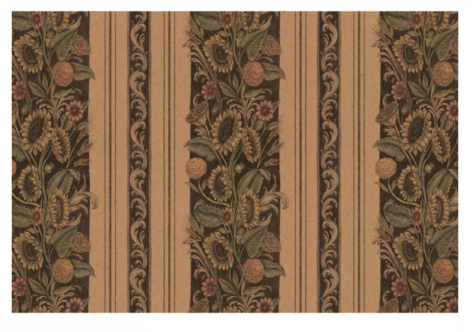 Vintage Sunflower Stripe Placemat