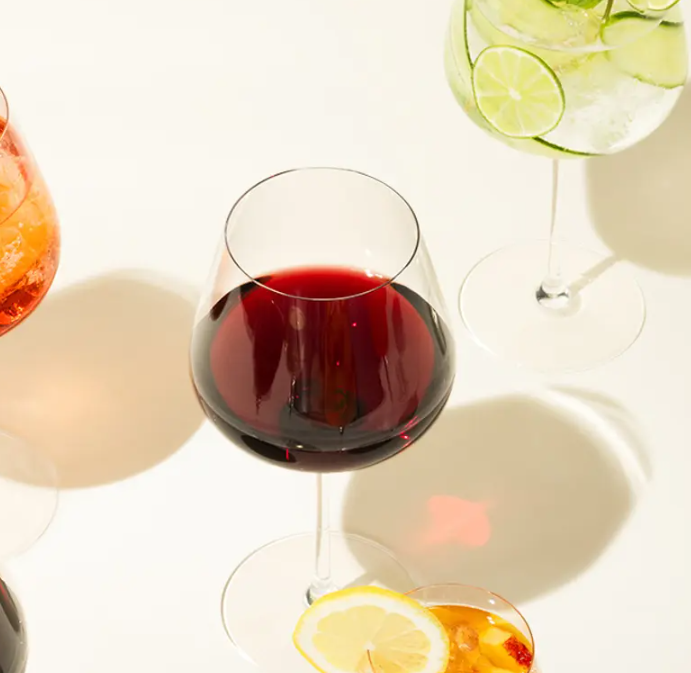 Red Wine Glasses - Set of 4