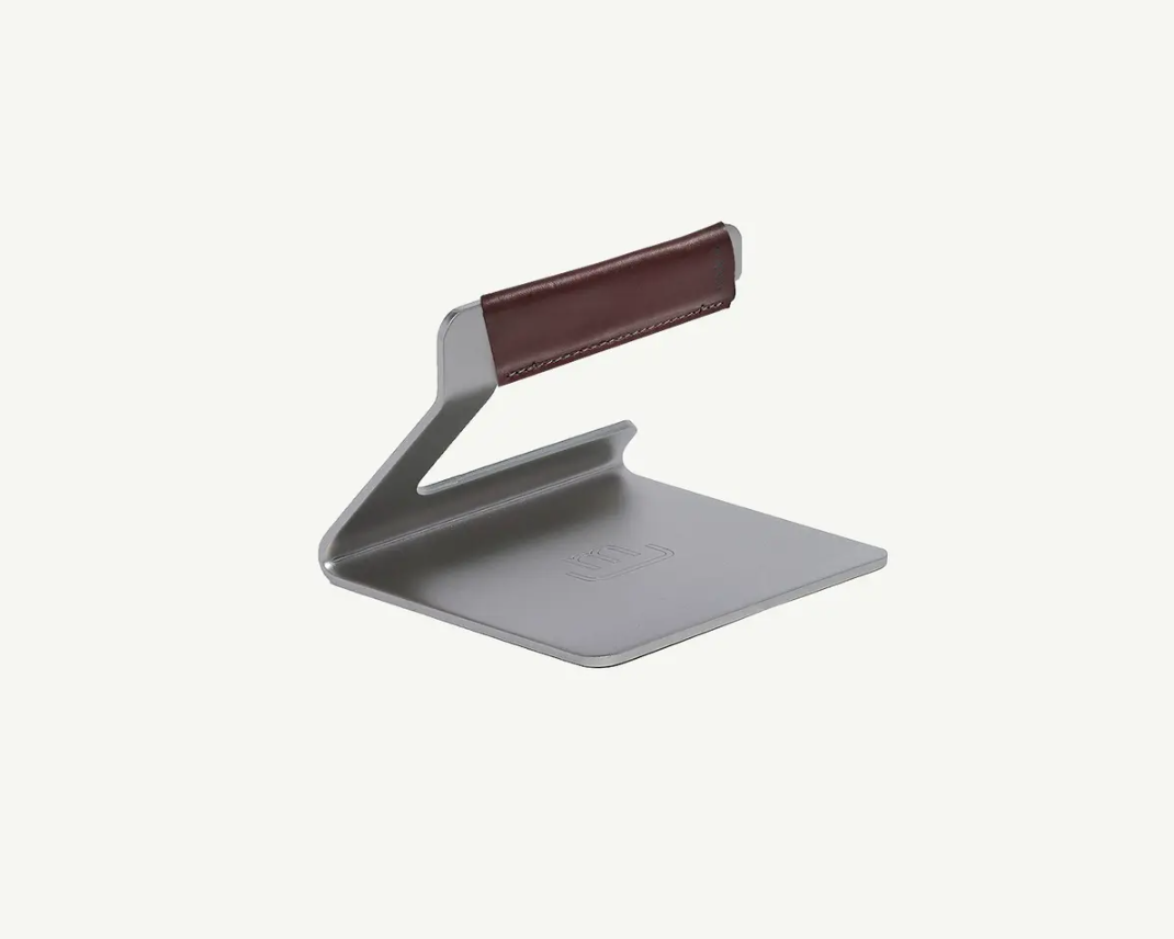 Grill Press w/ Leather Handle
