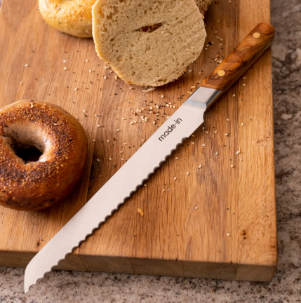 9” Bread Knife - Olive Wood