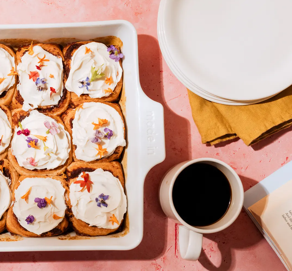 8 X 8” Square Baking Dish - White