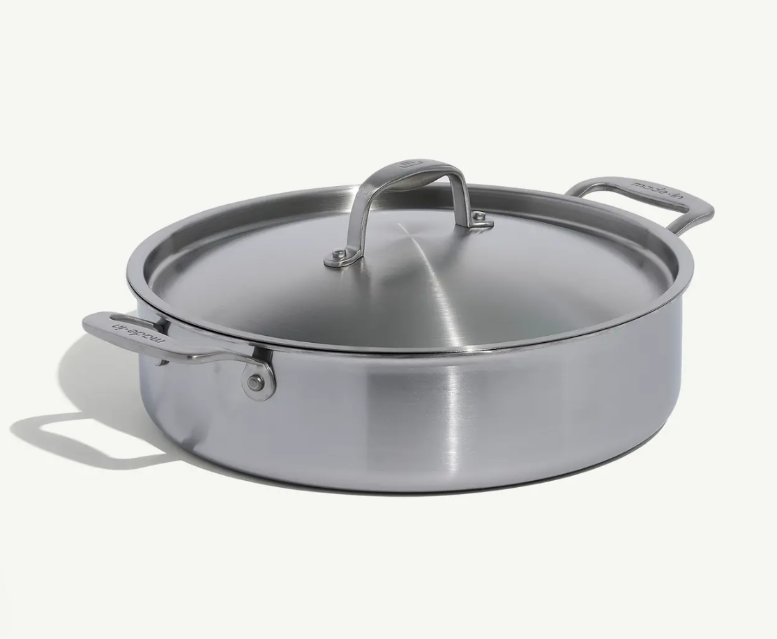 Stainless Clad 6 qt. Rondeau with Lid