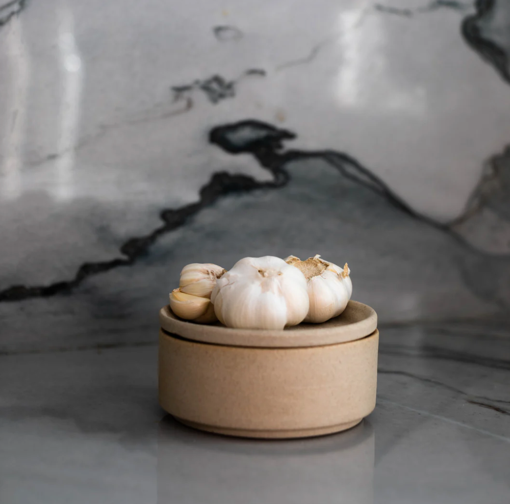 Minimal Salt Cellar | Raw Stoneware
