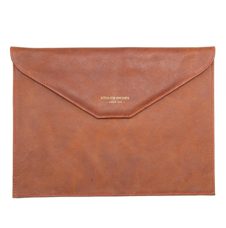 Brown Envelope Clutch