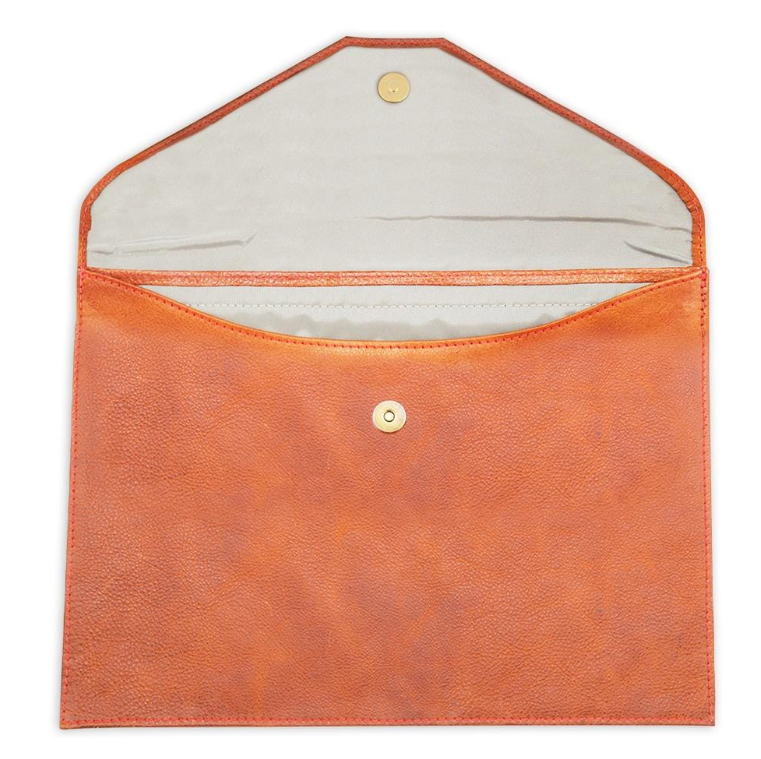 Brown Envelope Clutch