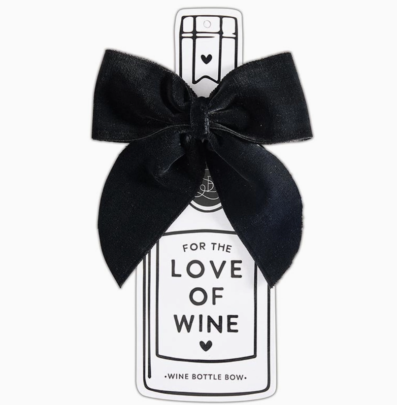 Wine Bottle Bow - Black