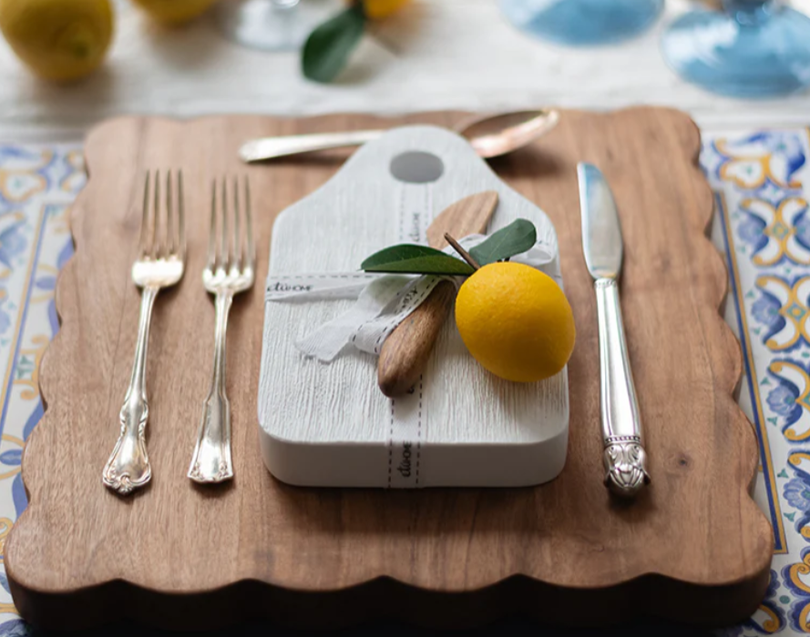 Small Dutch Cheese Board, White