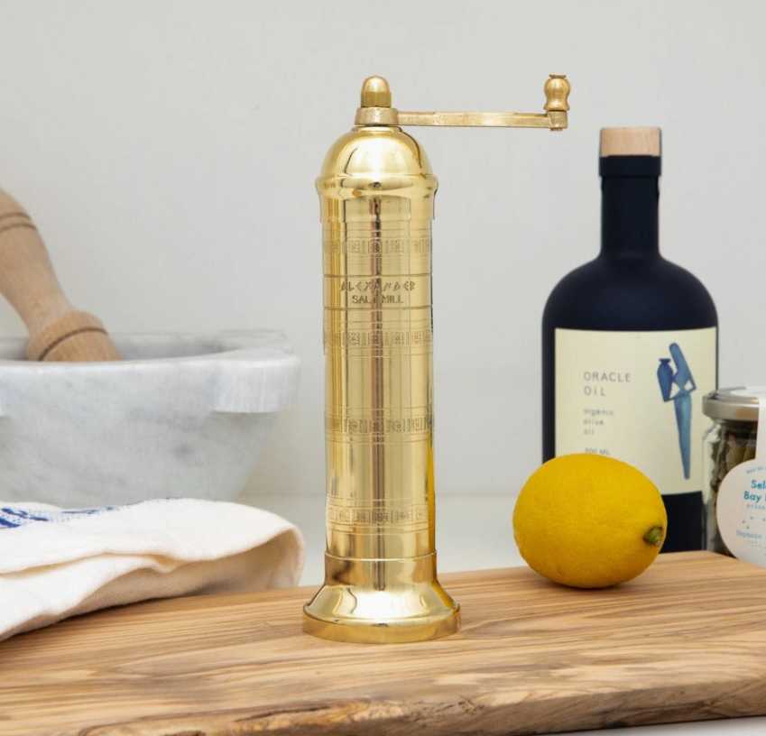 Brass Salt Mill 8"
