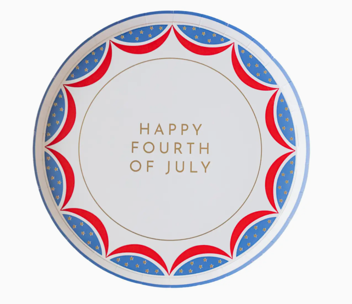Happy 4TH of July Dessert Plates
